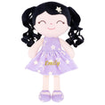 Carica l'immagine nel visualizzatore della galleria, Gloveleya 12-inch Curly Hair Baby Star Dress Doll Black Purple
