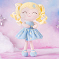 Load image into Gallery viewer, Gloveleya 12-inch Curly Hair Baby Star Dress Doll Bule
