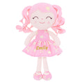 Cargar la imagen en la vista de la galería, Gloveleya 12-inch Curly Hair Baby Star Dress Doll Black Pink

