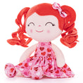 Bild in Galerie-Betrachter laden, Gloveleya 12-inch Personalized Curly Hair Dolls Love Heart Dress Red Hair
