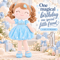 Load image into Gallery viewer, Gloveleya personalized curly hair princess doll, blue, gift gallery 9
