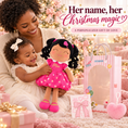 Load image into Gallery viewer, Gloveleya personalized curly hair princess doll, brown skin rose, gift gallery 11
