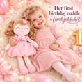 Load image into Gallery viewer, Gloveleya personalized curly hair princess doll, pink, gift gallery 5
