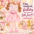 Load image into Gallery viewer, Gloveleya personalized curly hair princess doll, pink, gift gallery 9
