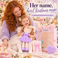 Load image into Gallery viewer, Gloveleya personalized curly hair princess doll, purple, gift gallery 11
