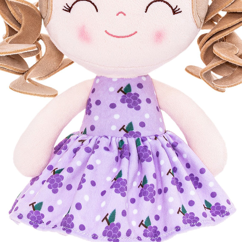 Gloveleya 12-inch Personalized Curly Hair Fruit Girl Doll Series
