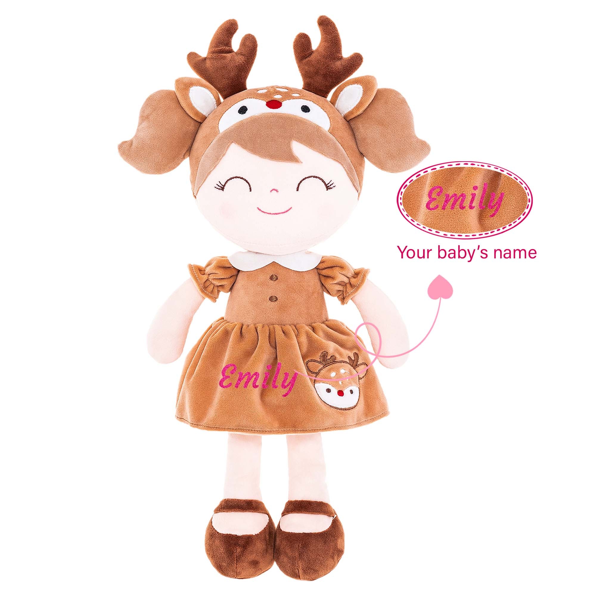 Gloveleya 16-inch Personalized Plush Dolls Animal Costume Dolls