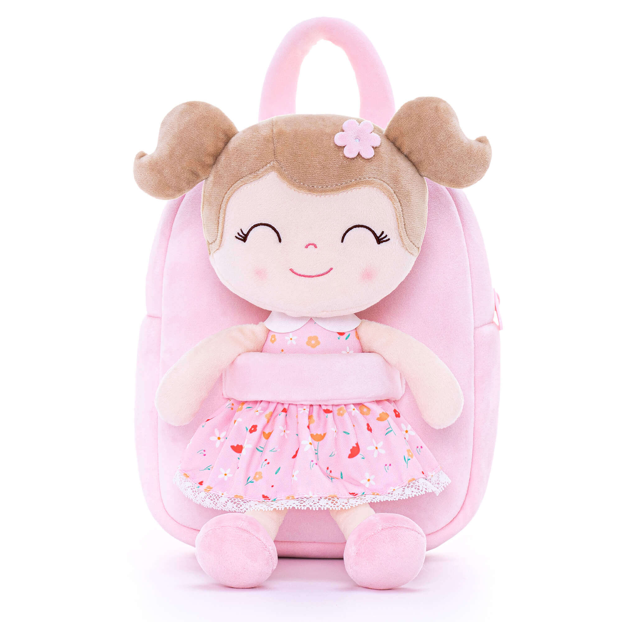 Gloveleya 9-inch Personalized Flower Fairy  Girls Dolls Backpacks Pink - Gloveleya Offical