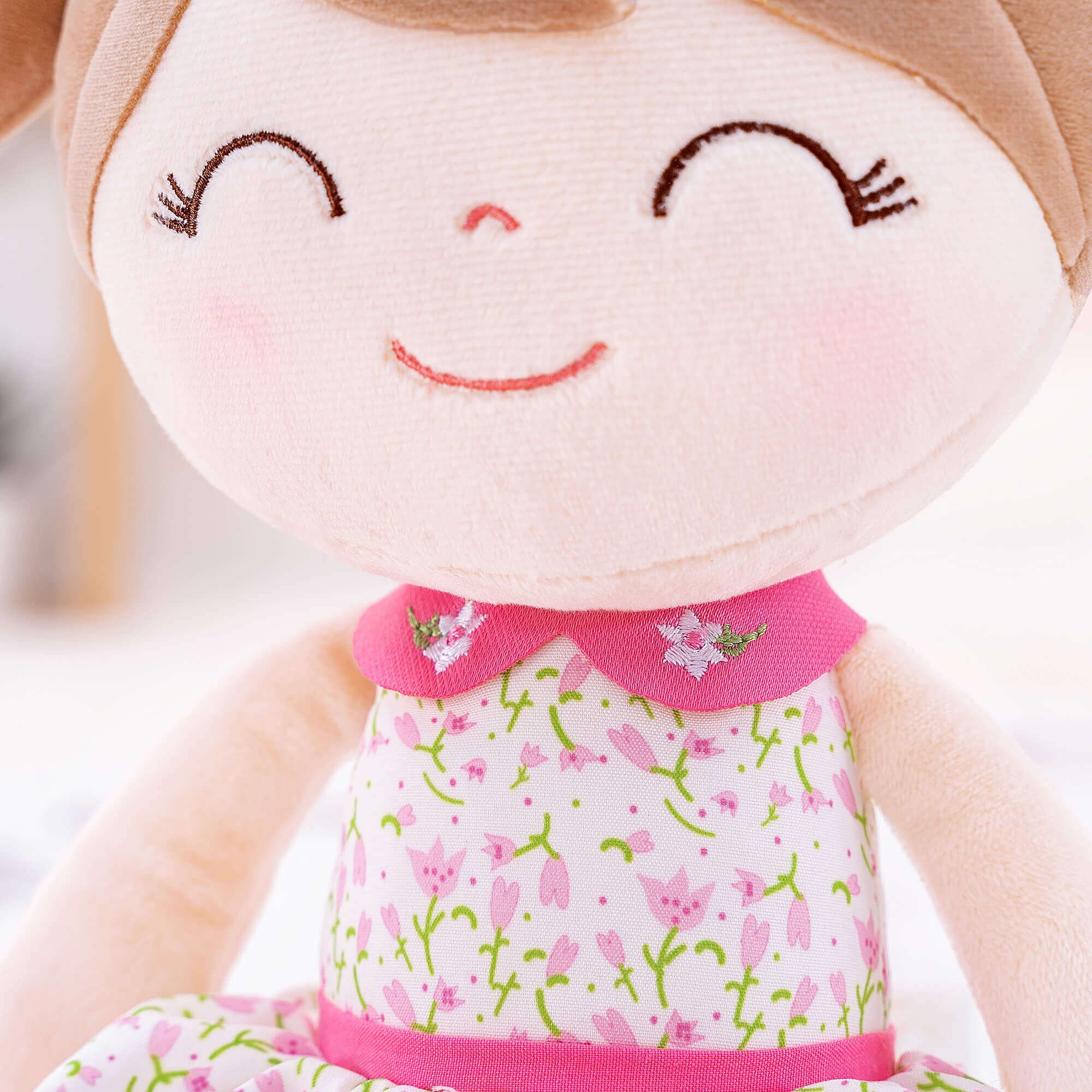 Gloveleya 16-inch Personalized Flower Girls Dolls Pink Flower Bud - Gloveleya Offical