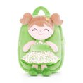 Load image into Gallery viewer, Gloveleya 9-inch Personalized Flower Fairy  Girls Dolls Backpacks Green - Gloveleya Offical
