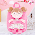 Cargar la imagen en la vista de la galería, Gloveleya 9-inch Personalized Flower Fairy  Girls Dolls Backpacks Pink Flower Bud - Gloveleya Offical
