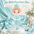 Load image into Gallery viewer, Gloveleya aqua glass ballet doll - 她的芭蕾梦想

