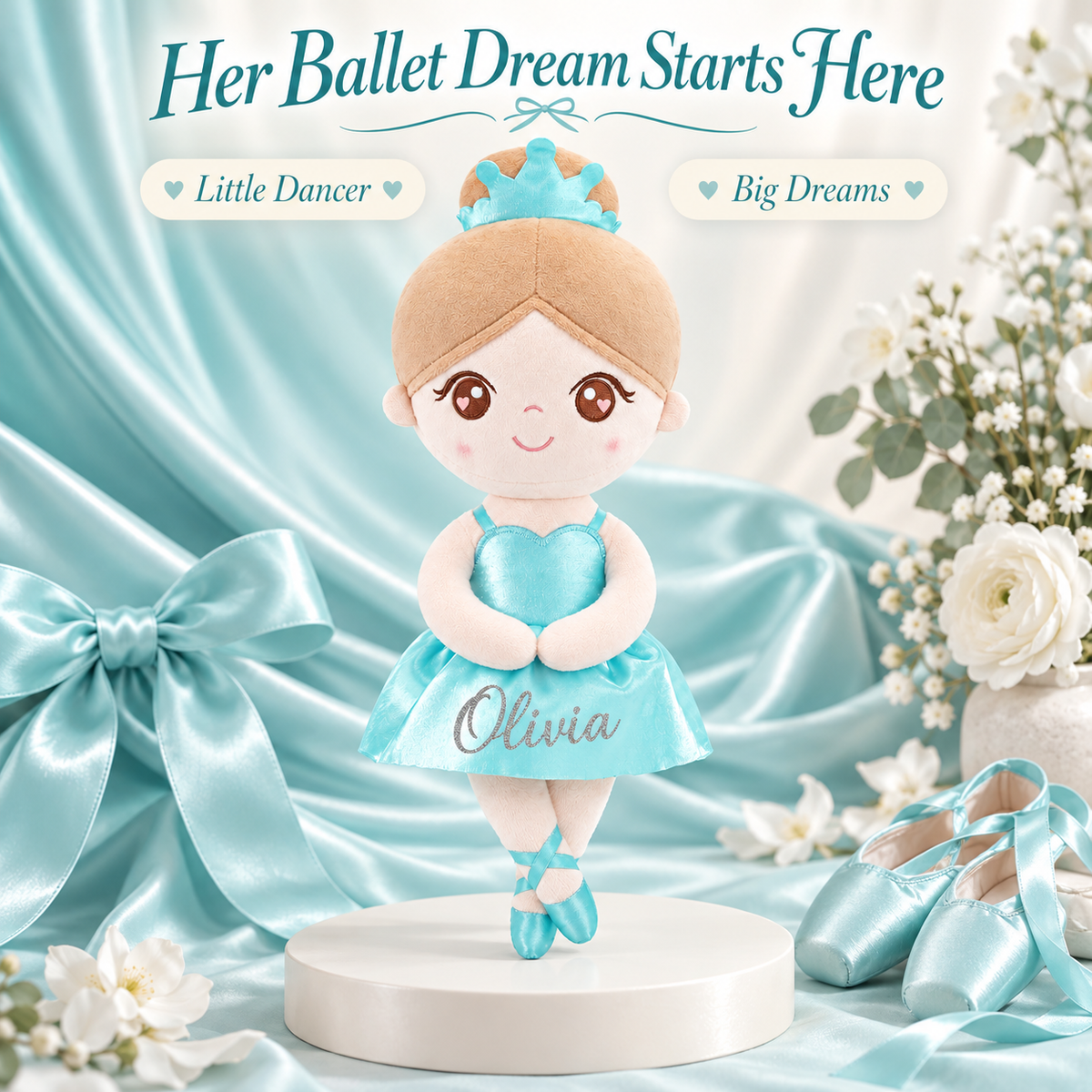 Gloveleya aqua glass ballet doll - 她的芭蕾梦想
