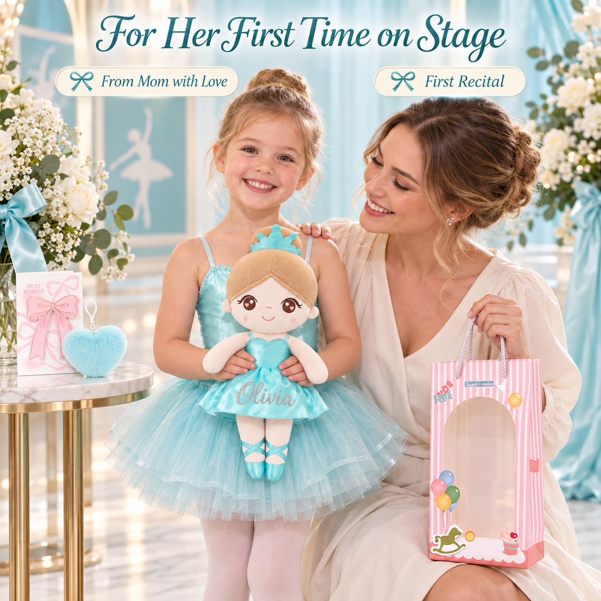 Gloveleya aqua glass ballet doll - 妈妈送首演礼物