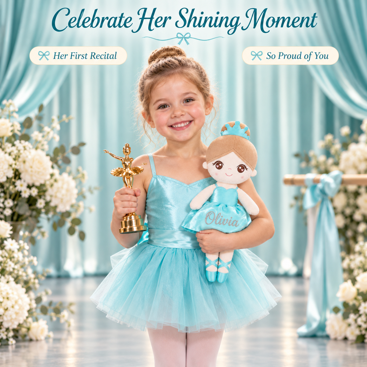 Gloveleya aqua glass ballet doll - 女孩芭蕾获奖