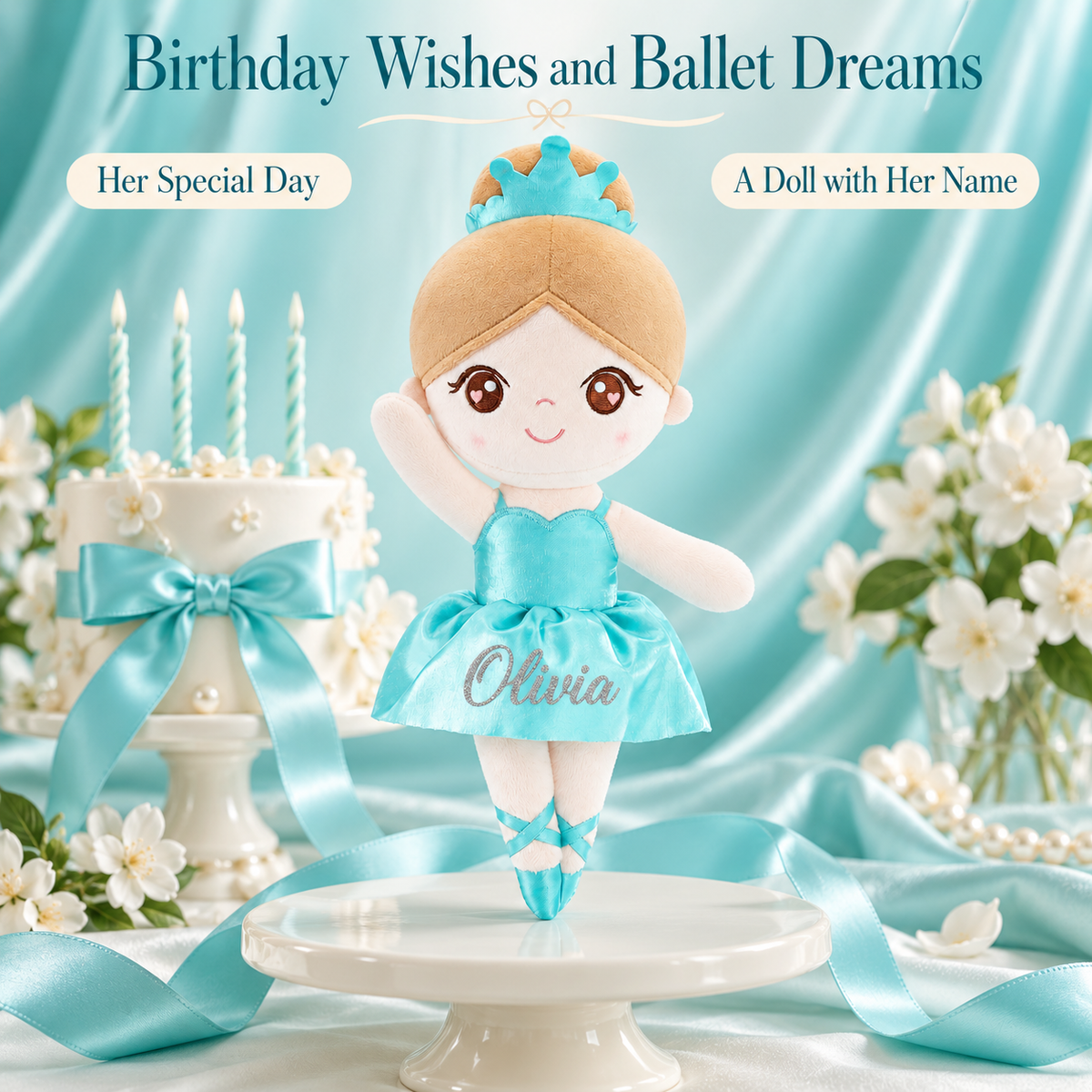 Gloveleya aqua glass ballet doll - 生日芭蕾梦想