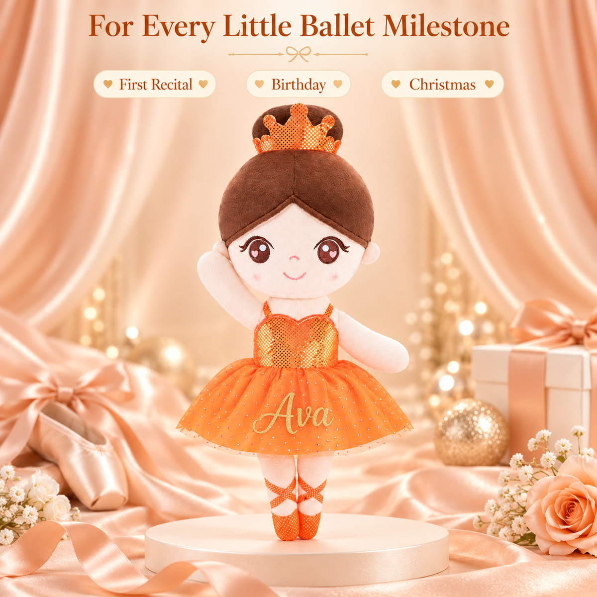 Gloveleya orange glass ballet doll - 多场合定制礼物
