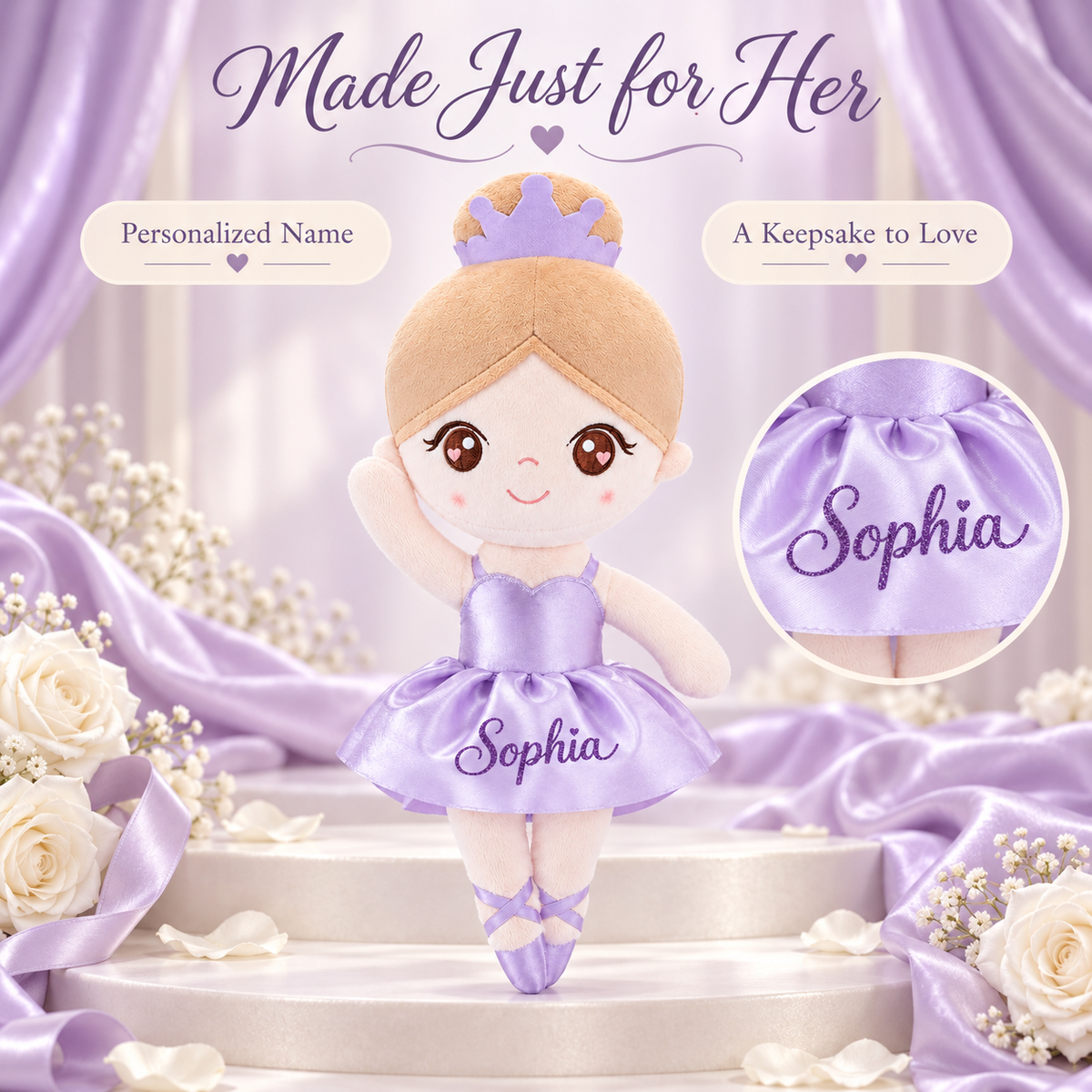 Gloveleya purple glass ballet doll - 裙子名字定制