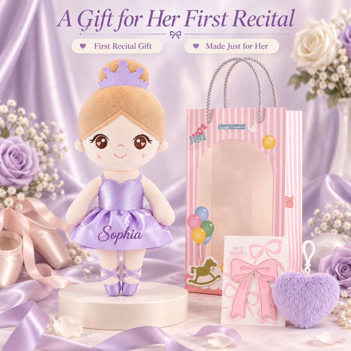 Gloveleya purple glass ballet doll - 第一次演出礼物套装