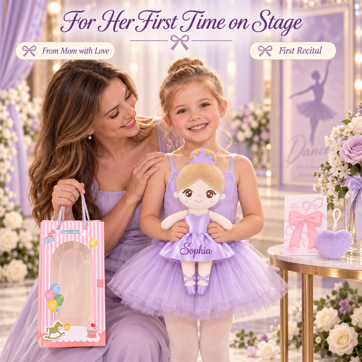 Gloveleya purple glass ballet doll - 妈妈送首演礼物