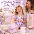 Load image into Gallery viewer, Gloveleya purple glass ballet doll - 生日拆礼物

