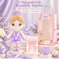 Load image into Gallery viewer, Gloveleya purple glass ballet doll - 四件礼物组合
