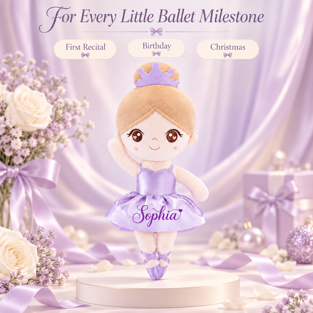 Gloveleya purple glass ballet doll - 多场合定制礼物
