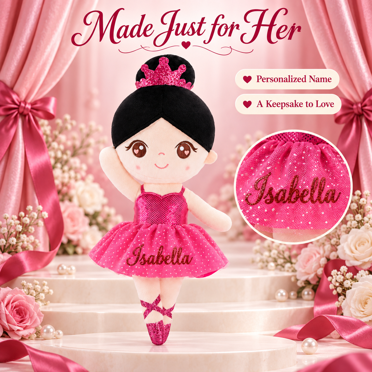 Gloveleya rose glass ballet doll - 裙子名字定制