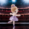 Load image into Gallery viewer, Gloveleya 13-inch Personalized Glass Ballet Girl Doll Purple
