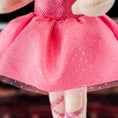 Load image into Gallery viewer, Gloveleya 13-inch Personalized Glass Ballet Girl Doll Pink
