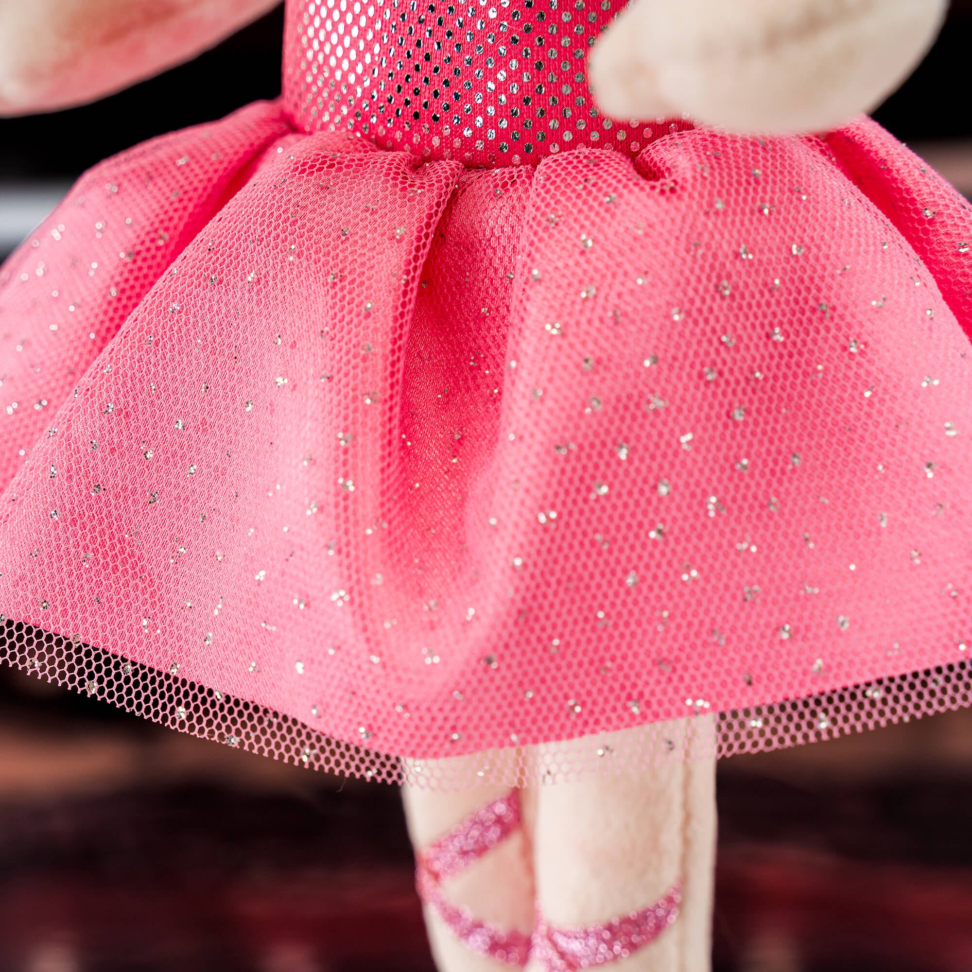 Gloveleya 13-inch Personalized Glass Ballet Girl Doll Pink