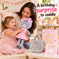 Load image into Gallery viewer, Gloveleya Gray Kitty Doll Gift Set – 4 Pieces, 35 cm - Gloveleya Official
