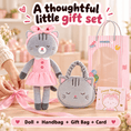 Load image into Gallery viewer, Gloveleya Gray Kitty Doll Gift Set – 4 Pieces, 35 cm - Gloveleya Official

