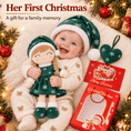 Load image into Gallery viewer, Gloveleya Green Christmas Doll Gift Set – 5 Pieces - Gloveleya Official
