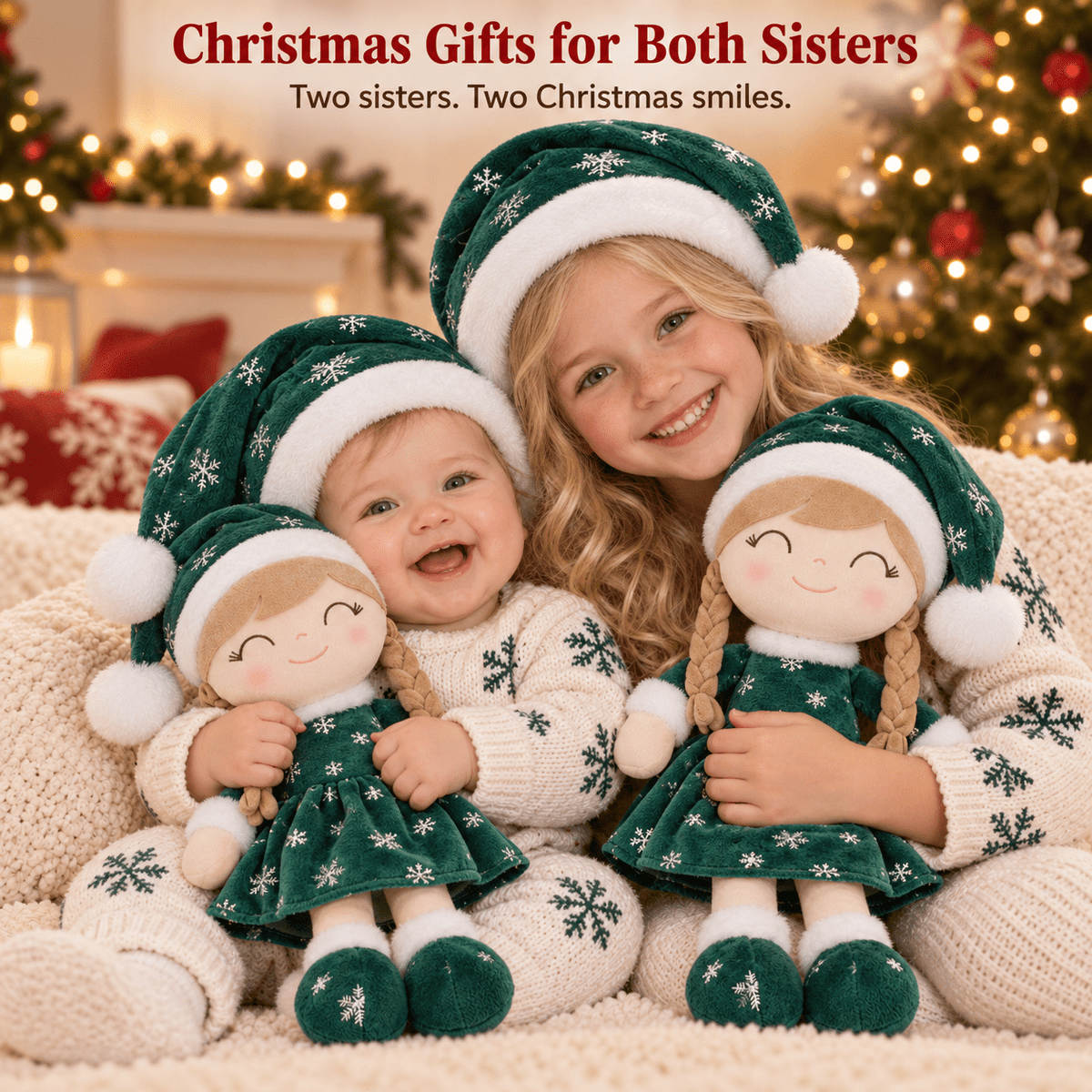 Gloveleya Green Christmas Doll Gift Set – 5 Pieces - Gloveleya Official