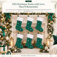 Load image into Gallery viewer, Gloveleya Green Christmas Stockings – Set of 6 - Gloveleya Official
