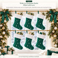 Load image into Gallery viewer, Gloveleya Green Christmas Stockings – Set of 6 - Gloveleya Official
