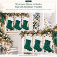 Load image into Gallery viewer, Gloveleya Green Christmas Stockings – Set of 6 - Gloveleya Official
