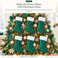 Load image into Gallery viewer, Gloveleya Green Christmas Stockings – Set of 6 - Gloveleya Official
