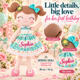 Load image into Gallery viewer, Gloveleya 16-inch green Spring Girl doll - personalized gift gallery 8
