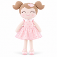 Load image into Gallery viewer, Gloveleya 16-inch pink Heart Princess doll - white background
