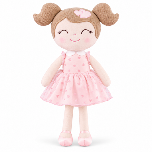 Gloveleya 16-inch pink Heart Princess doll - white background