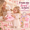 Load image into Gallery viewer, Gloveleya 16-inch pink Heart Princess doll - personalized gift gallery 4
