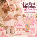 Load image into Gallery viewer, Gloveleya 16-inch pink Heart Princess doll - personalized gift gallery 13
