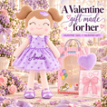 Load image into Gallery viewer, Gloveleya 16-inch purple Heart Princess doll - personalized gift gallery 10
