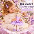 Load image into Gallery viewer, Gloveleya 16-inch purple Heart Princess doll - personalized gift gallery 12
