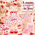 Load image into Gallery viewer, Gloveleya 16-inch red Heart Princess doll - personalized gift gallery 2
