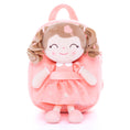 Load image into Gallery viewer, Gloveleya 9-inch Personalized Love Heart Girls Dolls Backpacks Orange - Gloveleya Offical
