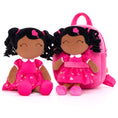 Load image into Gallery viewer, Gloveleya 9-inch Personalized Love Heart Girls Dolls Backpacks Rose - Gloveleya Offical
