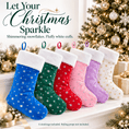 Load image into Gallery viewer, Gloveleya Mixed Color Christmas Stockings – Set of 6 - Gloveleya Official
